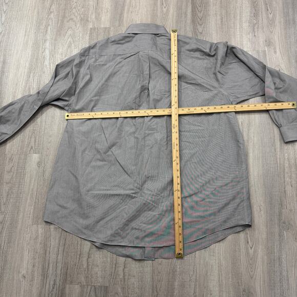 Brooks Brothers Shirt Men's 19 36/37 3XL XXXL Gray Button Up Long Sleeve Preppy - Picture 6 of 7